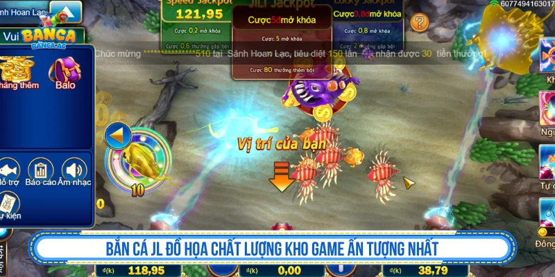 Bắn Cá JL Đồ Họa Chất Lượng Kho Game Ấn Tượng Nhất