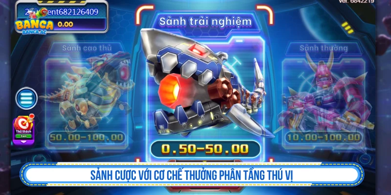 Sảnh cược với cơ chế thưởng phân tầng thú vị